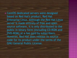 Presentation CentOS | PPTX