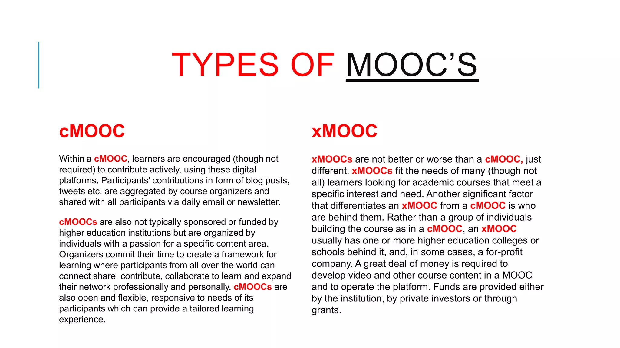 MOOCS | PPTX