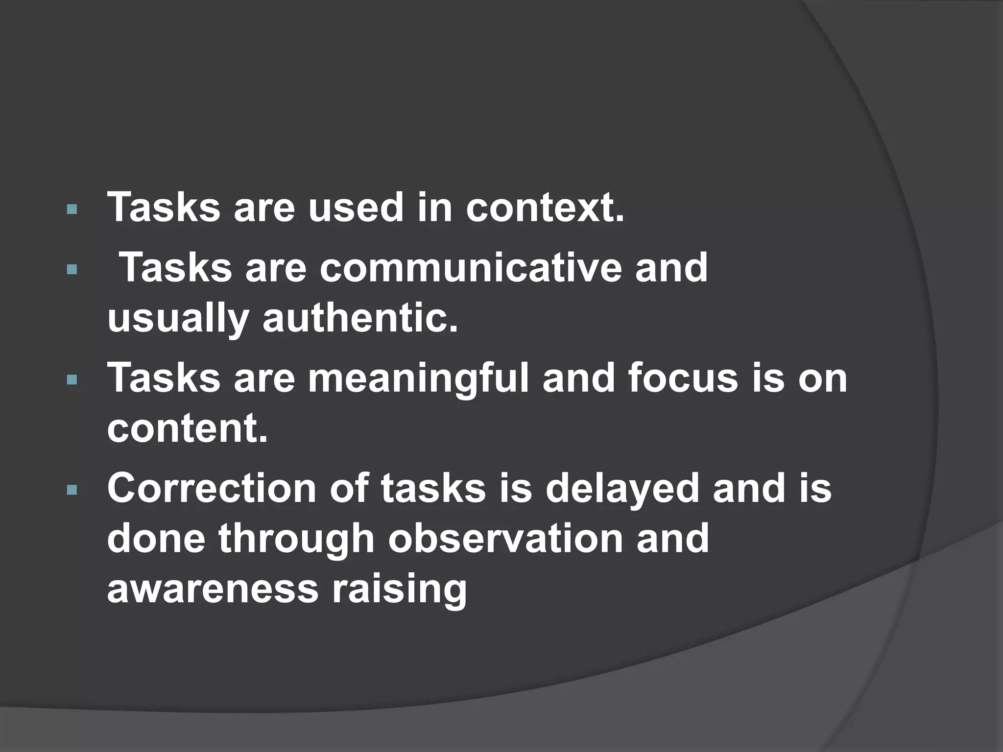 What is the difference between Task And Exercise PPTX