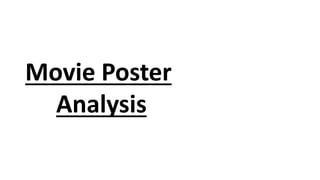 Movie Poster
Analysis
 