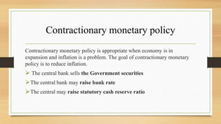 Topic: Expansionary and Contractionary Monetary Policy | Course: Money ...