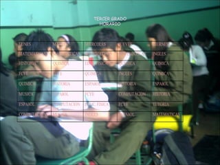 TERCER GRADO HORARIO 