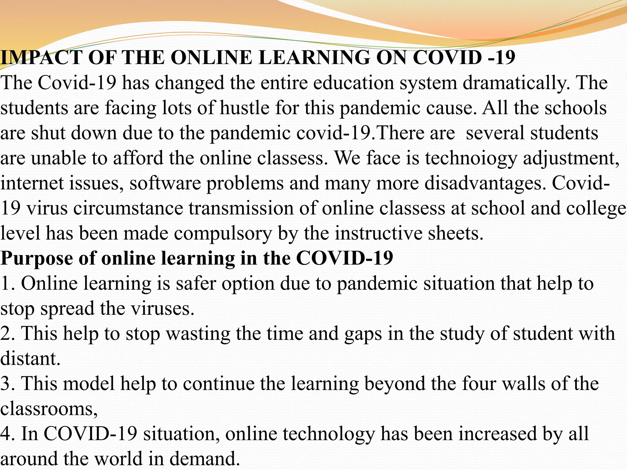 Online education in modern education system | PPTX
