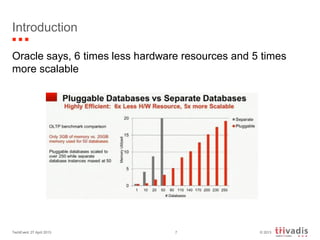© 2013
Introduction
Oracle says, 6 times less hardware resources and 5 times
more scalable
TechEvent 27 April 2013 7
 
