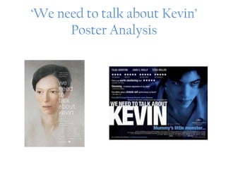 ‘We need to talk about Kevin’
      Poster Analysis
 