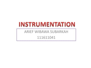 ARIEF WIBAWA SUBARKAH
       111611041
 