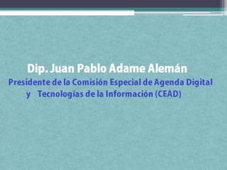 Objetivos de la Comisión Especial de Agenda Digital y Tecnologías de la Información