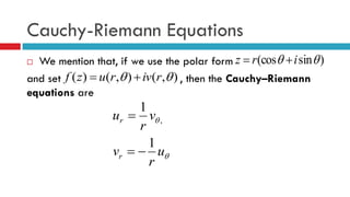 Complex Numbers and Functions. Complex Differentiation | PDF