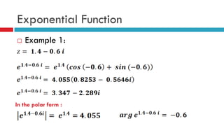 Complex Functions Math Example Complex Numbers and Functions. Complex Differentiation | PDF