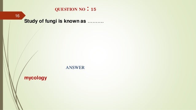Food technology quiz