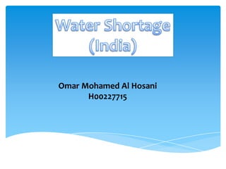 Omar Mohamed Al Hosani
      H00227715
 