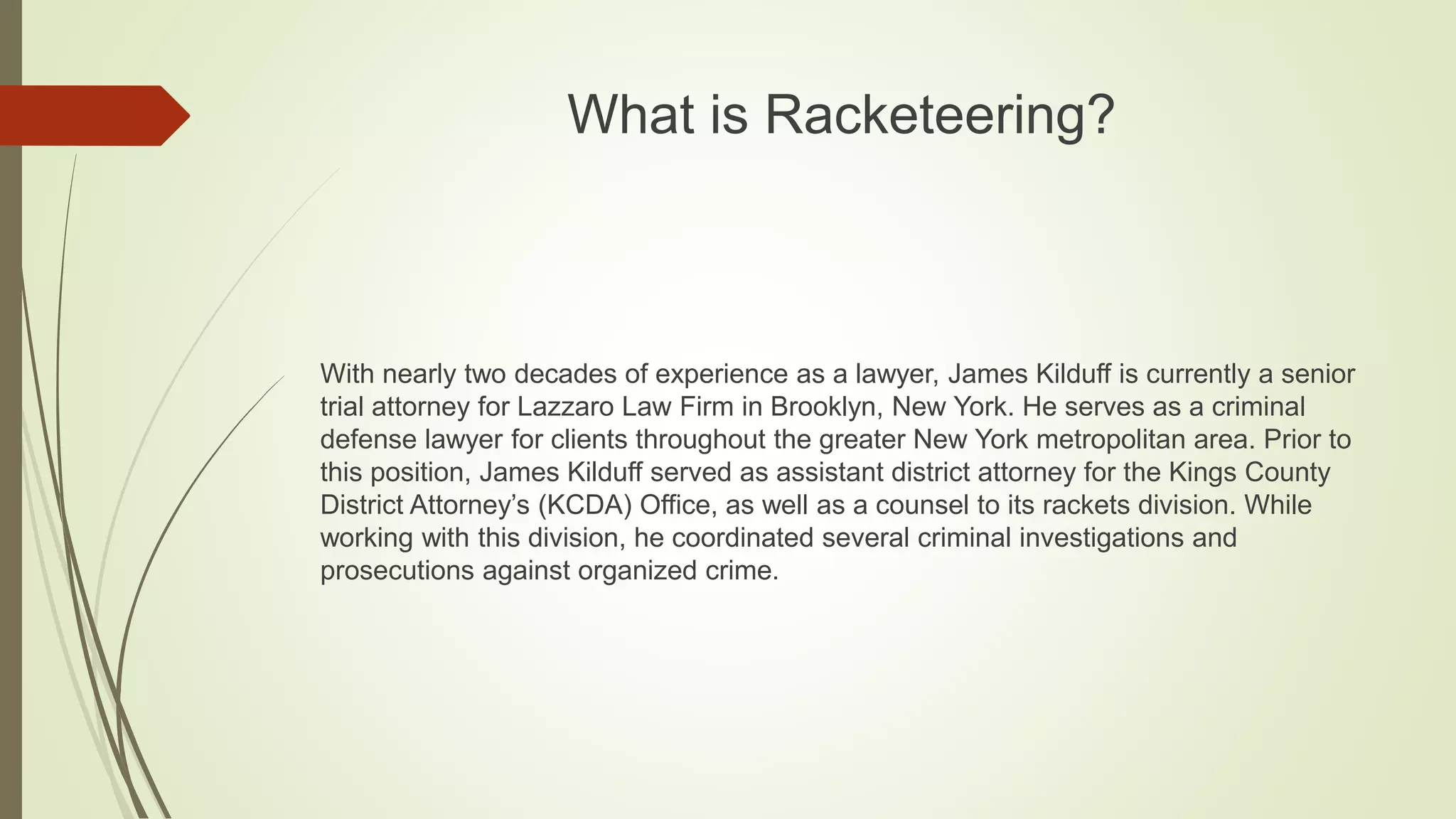 What is Racketeering? | PPTX