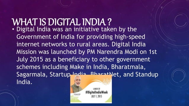 PPT on digital india | PPTX | Internet | Computing