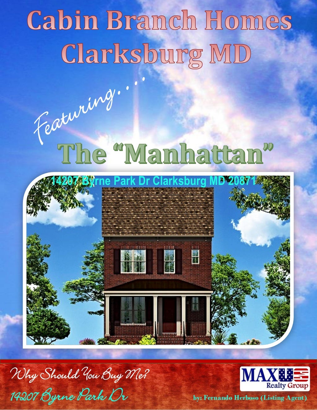 Cabin Branch Clarksburg Maryland New Homes The Manhattan with a loft!