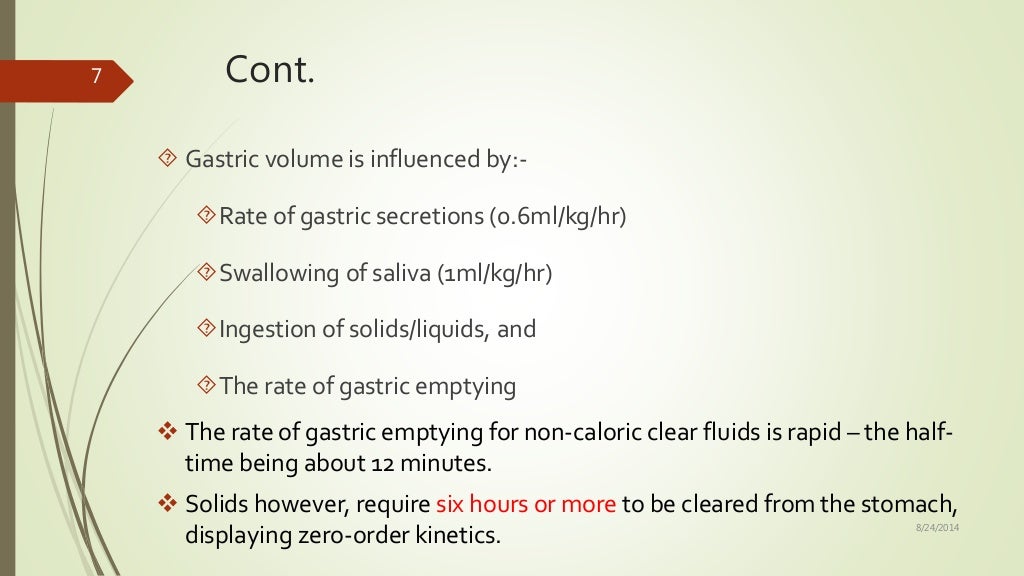 REGURGITATION AND ASPIRATION DURING ANESTHESIA
