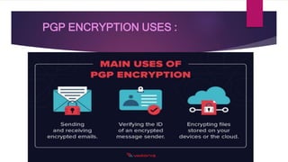 PGP ENCRYPTION USES :
 