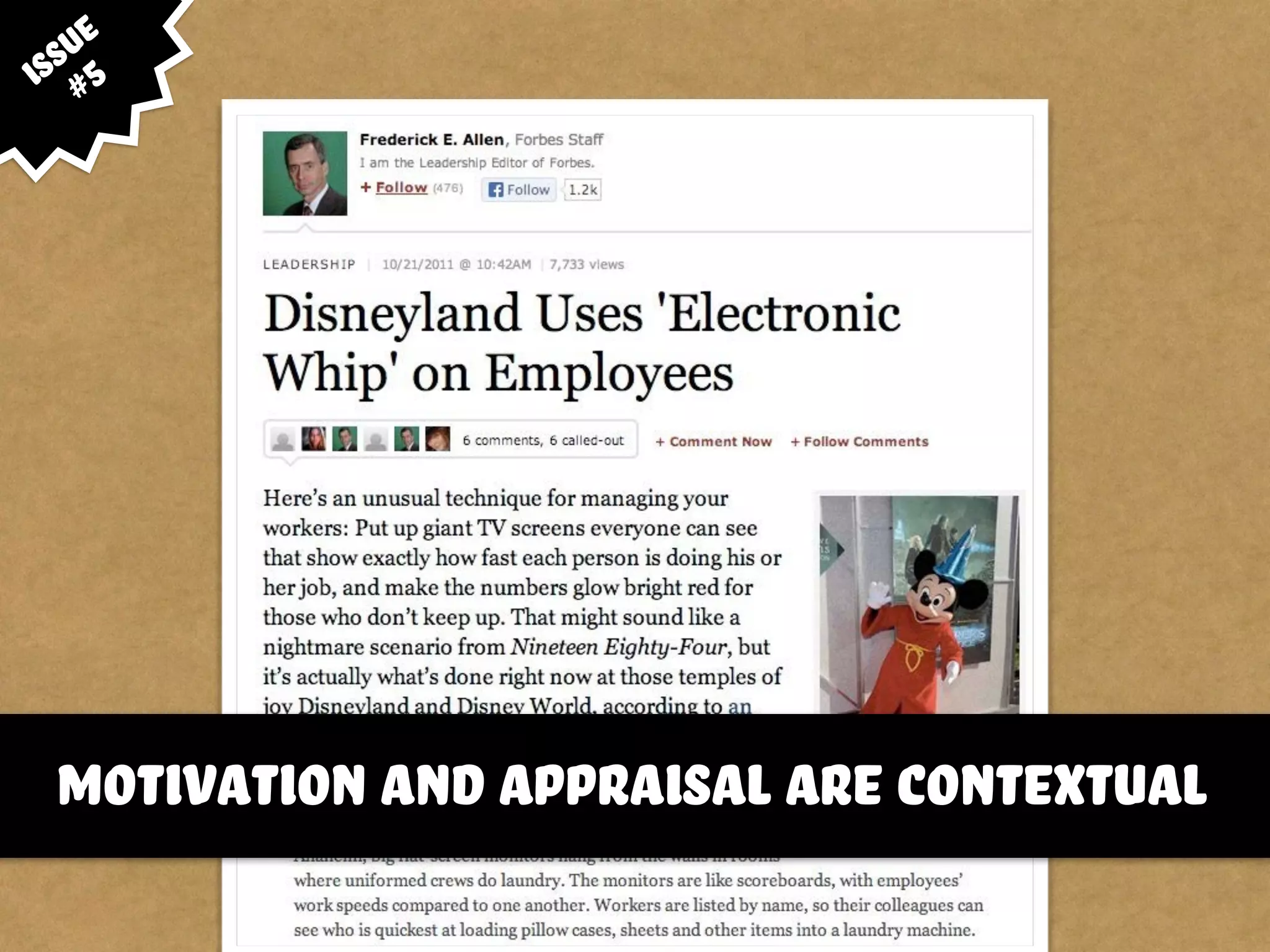 motivation and appraisal are contextual
issue
#5
 