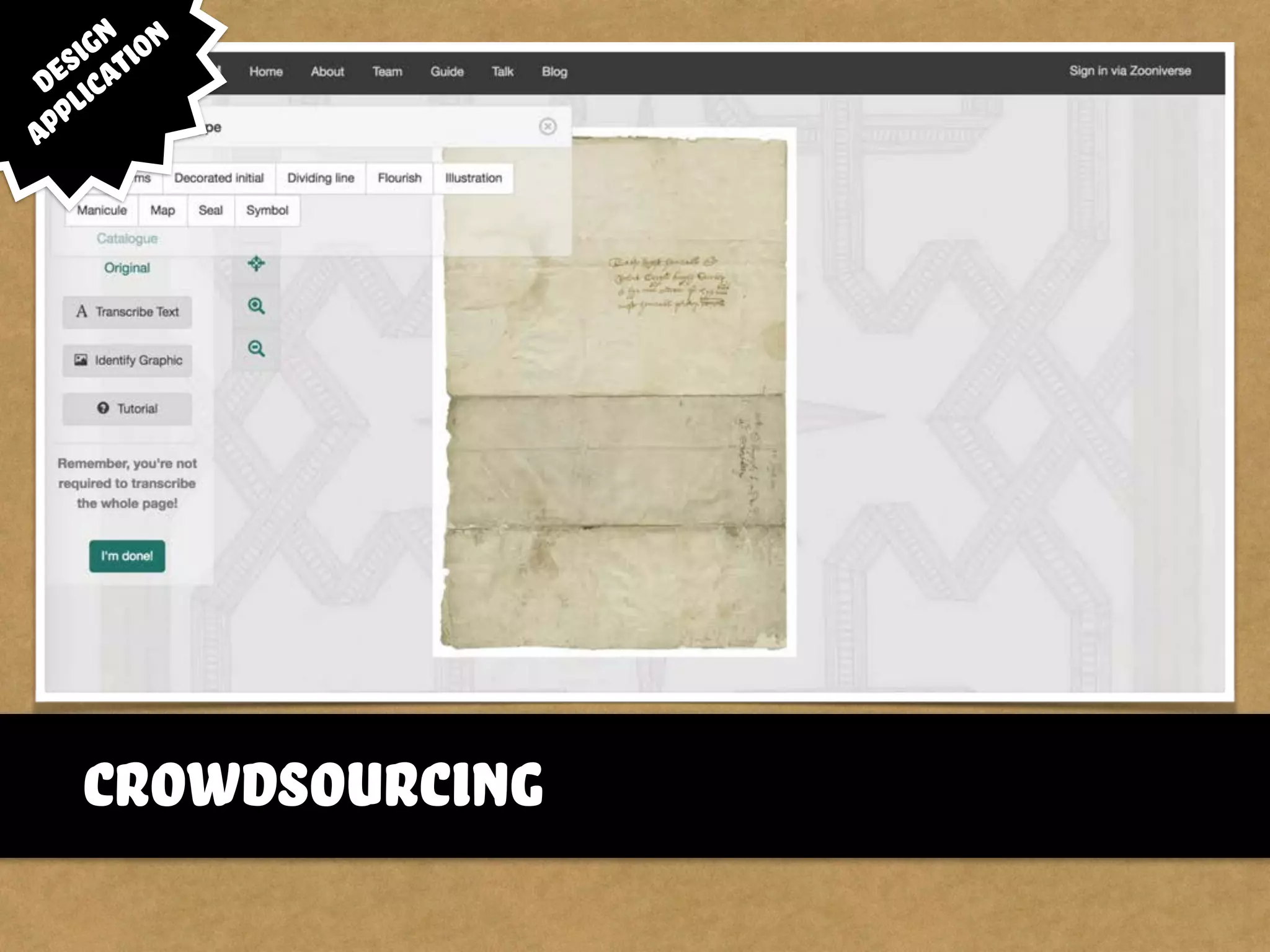 crowdsourcing
design
application
 