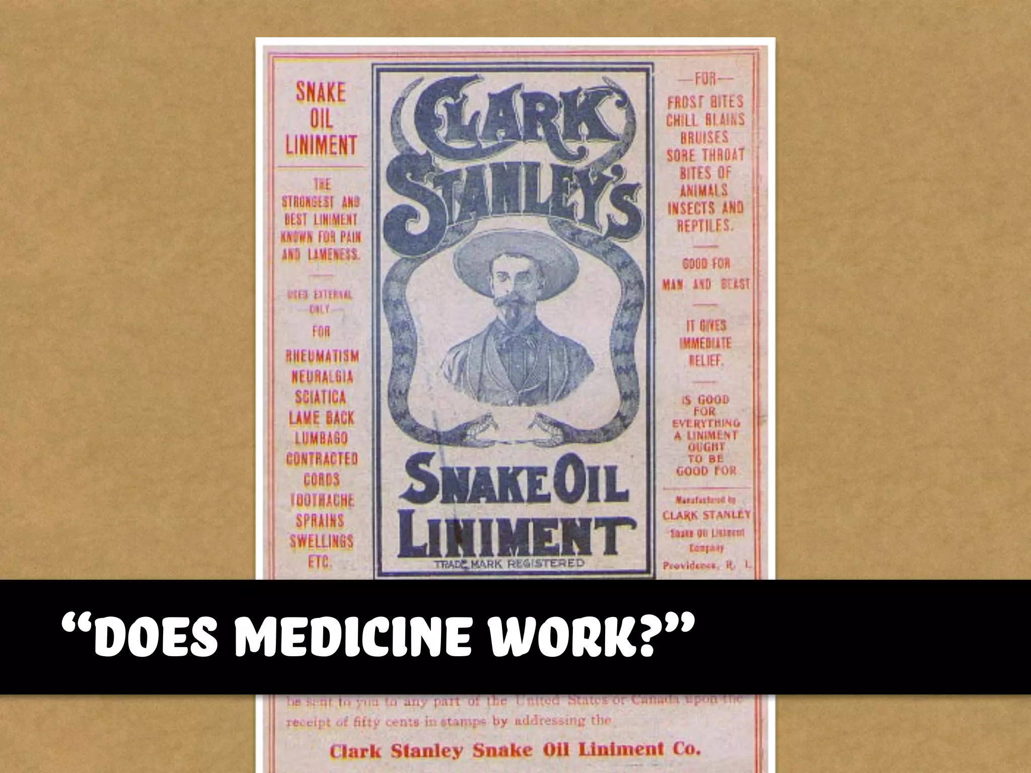 “does medicine work?”
 