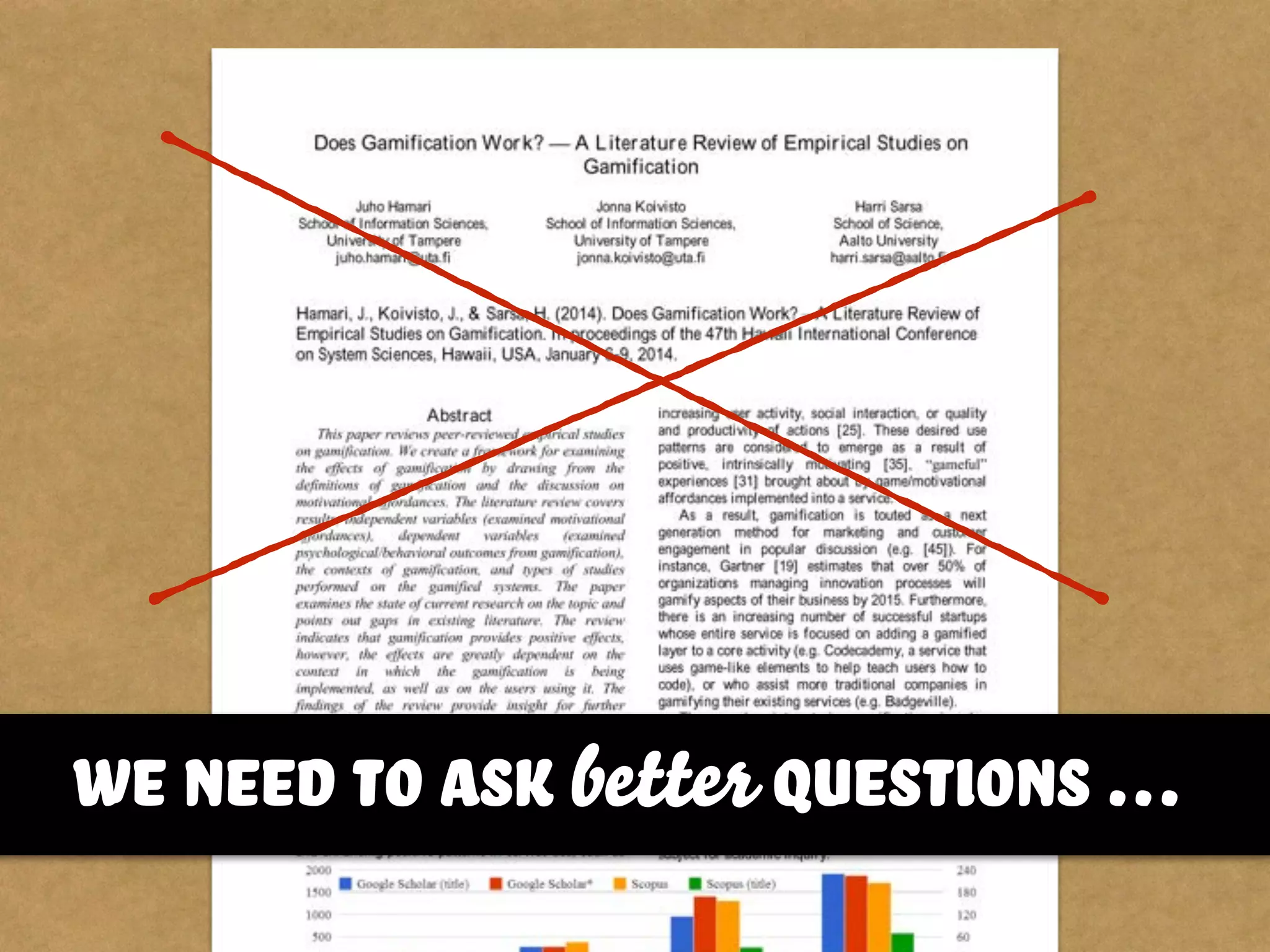 we need to ask better questions …
 