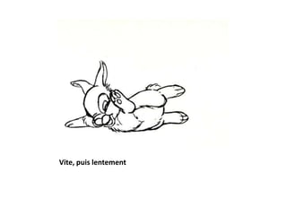 Vite, puis lentement
 