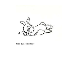 Vite, puis lentement
 