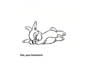 Vite, puis lentement
 