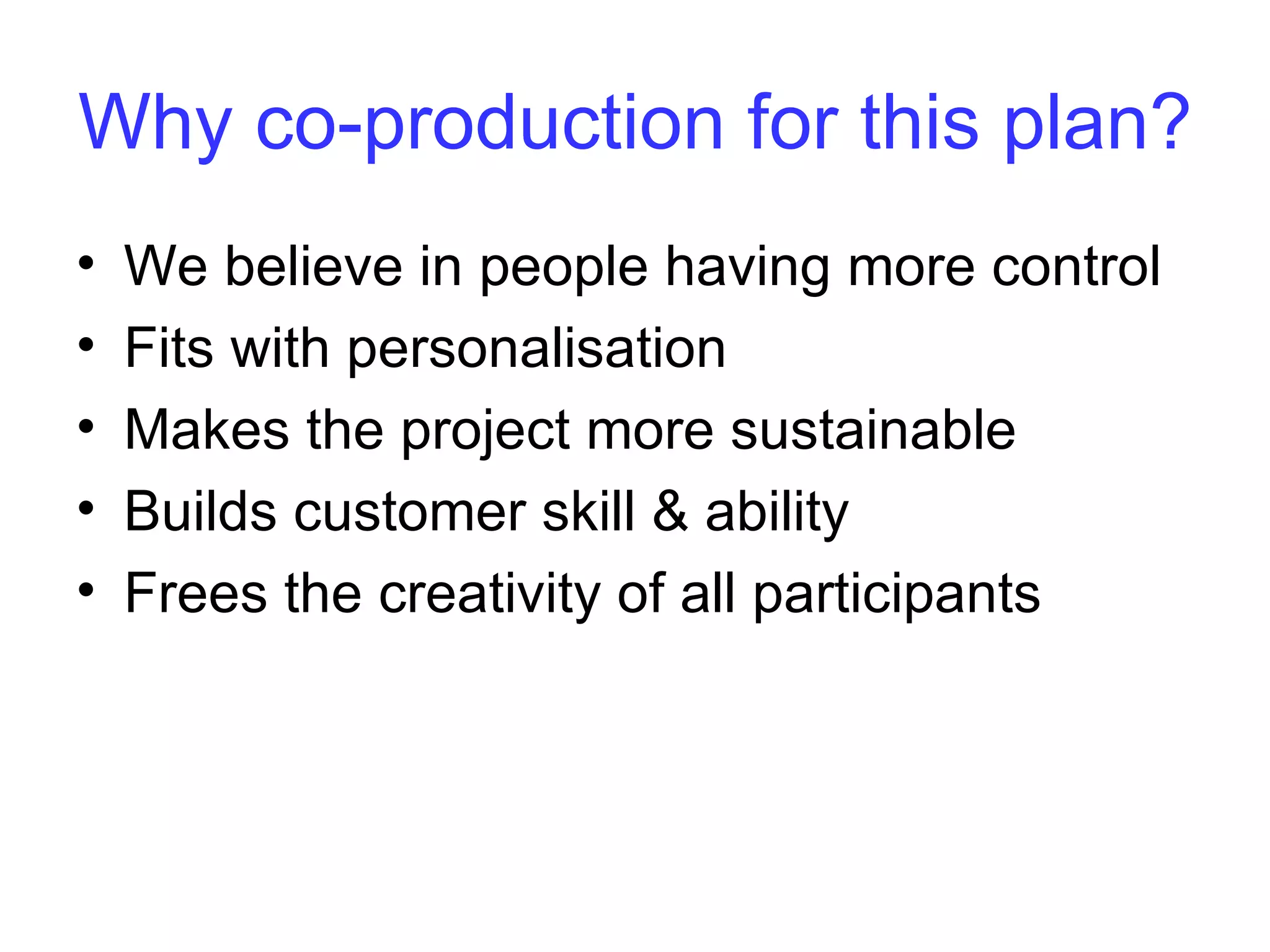 Making the Housing Plan
 