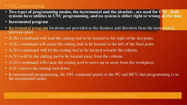 The Secrets To Incremental and Absolute Programming System