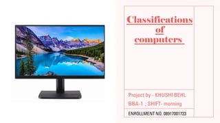 B Computer Size Comprehensive Classification of Computers by Functionality, Size, and ...