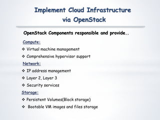 Openstack Icehouse IaaS Presentation | PPTX