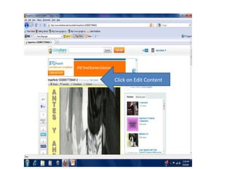 Click on Edit Content 