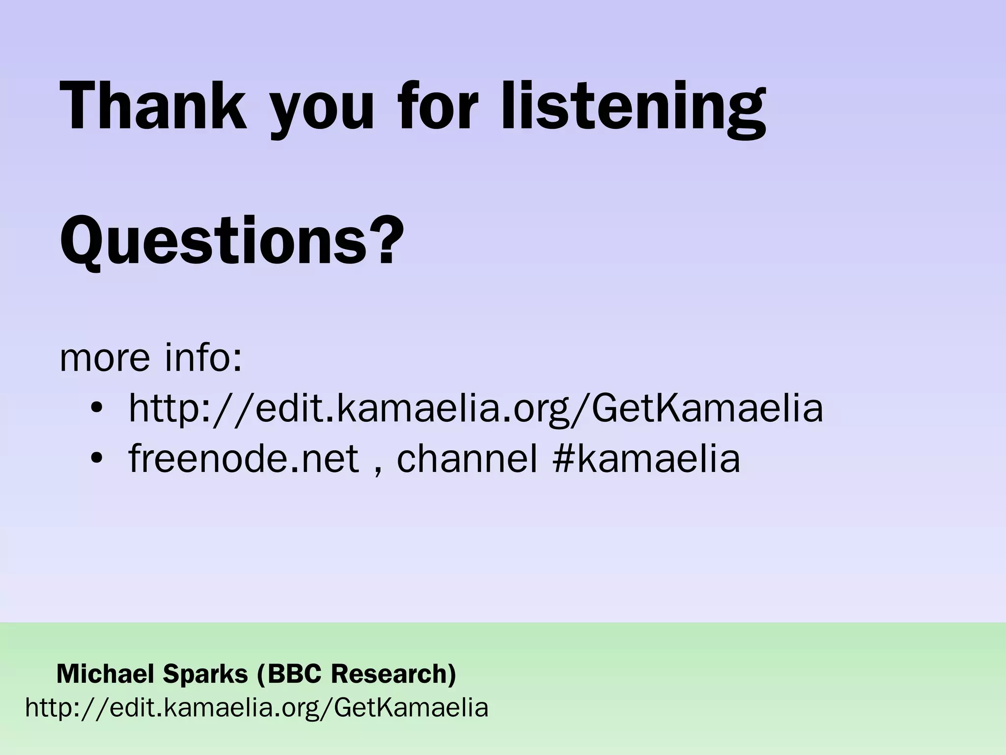 Practical concurrent systems made simple using Kamaelia