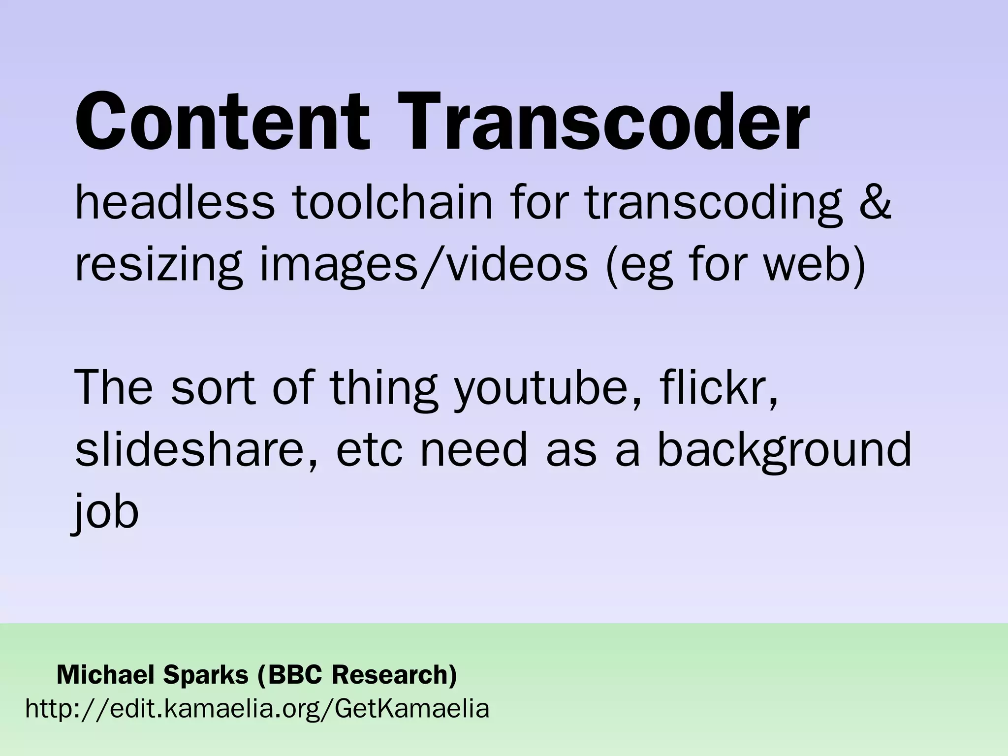Practical concurrent systems made simple using Kamaelia