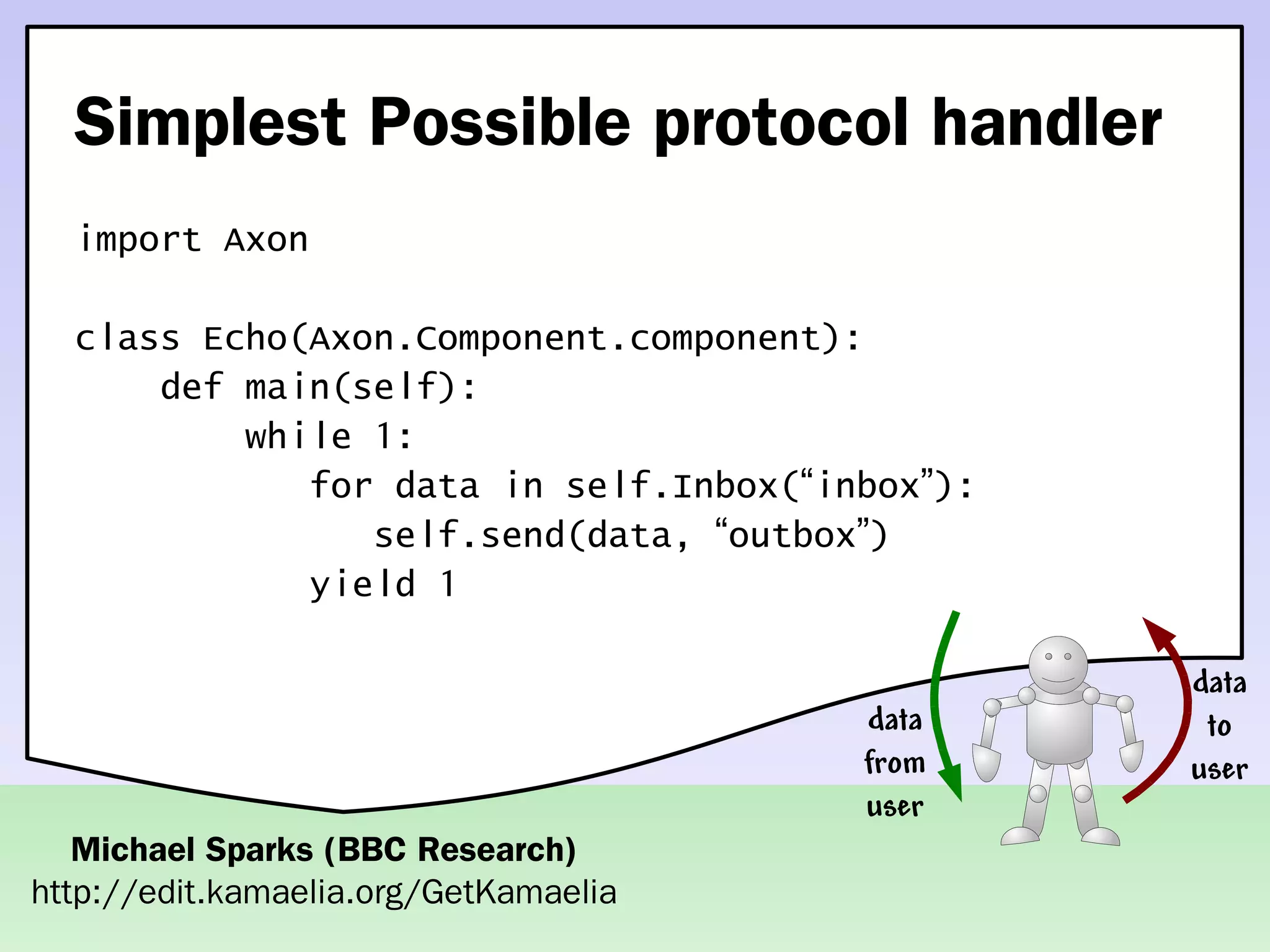 Practical concurrent systems made simple using Kamaelia