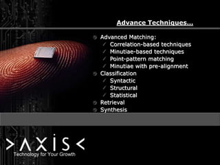 Presentation Automated Fingerprint Identification System | PPTX
