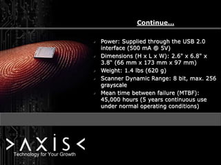 Presentation Automated Fingerprint Identification System | PPTX