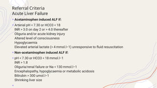 acute liver failure causes and classification | PPTX