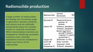Radionuclide production
 