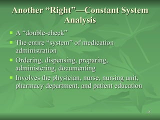 Double Check Process Presentation1 A Pharmacology | PPT