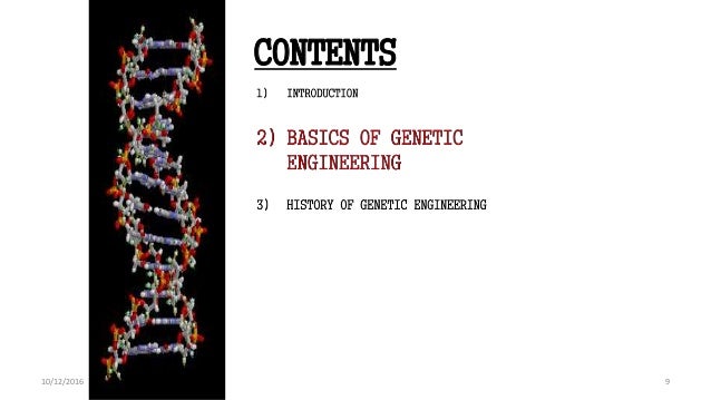 Introduction To Biotechnology And Genetic Engineering