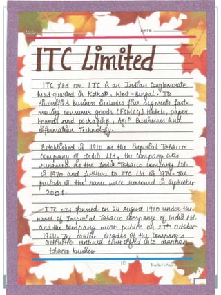 business project work-stock exchange-12th class