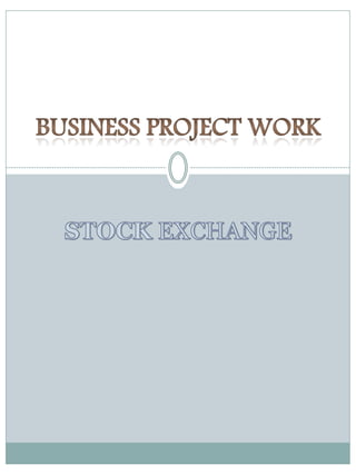  business project work-stock exchange-12th class