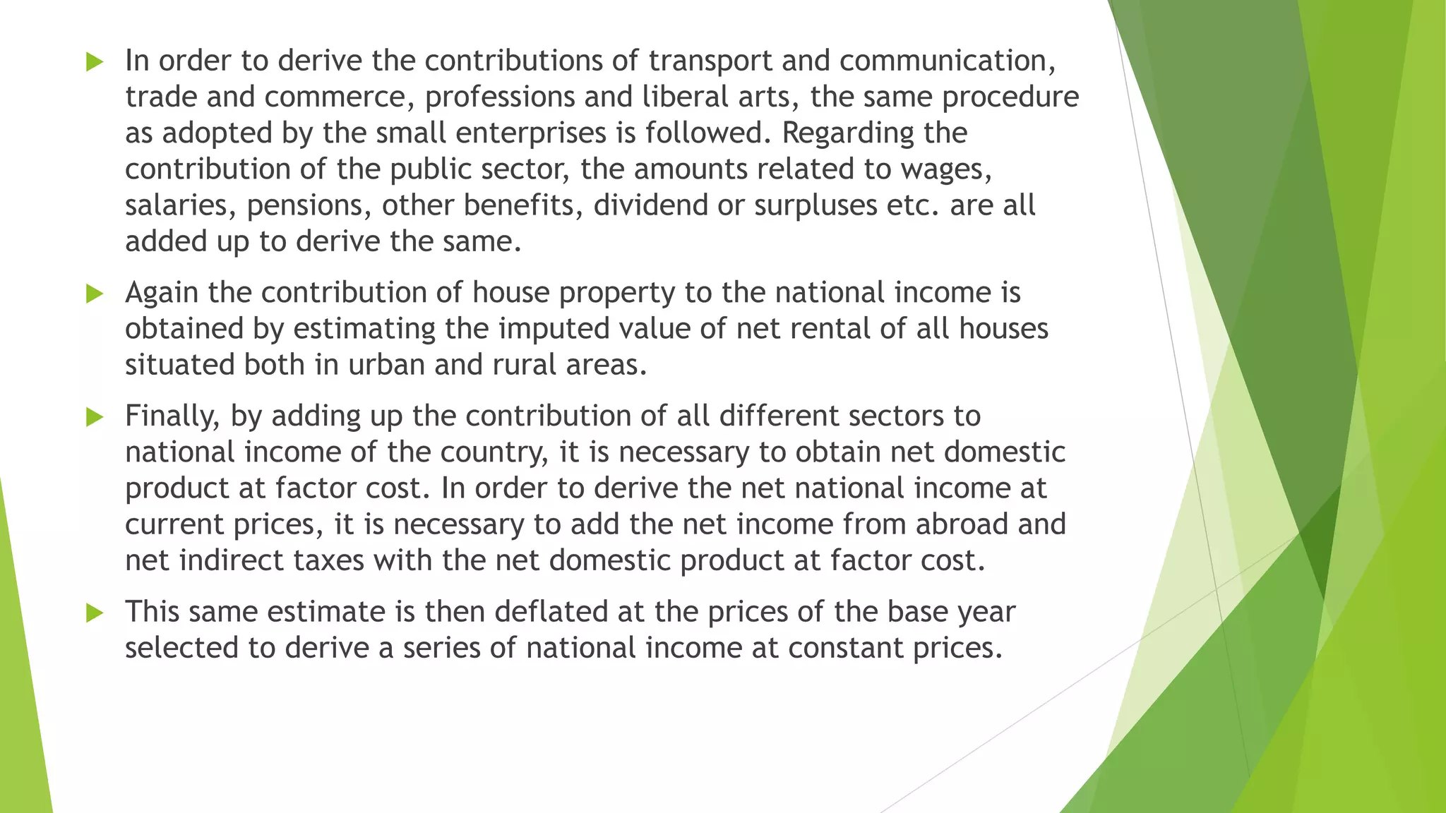 Trends of National Income in India | PPTX