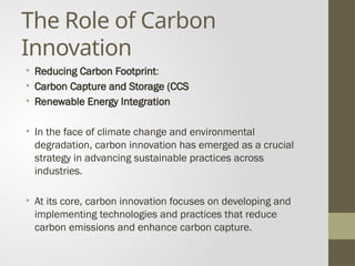 Transforming Urban Planning with GIS: The Role of Carbon Innovation | PPT