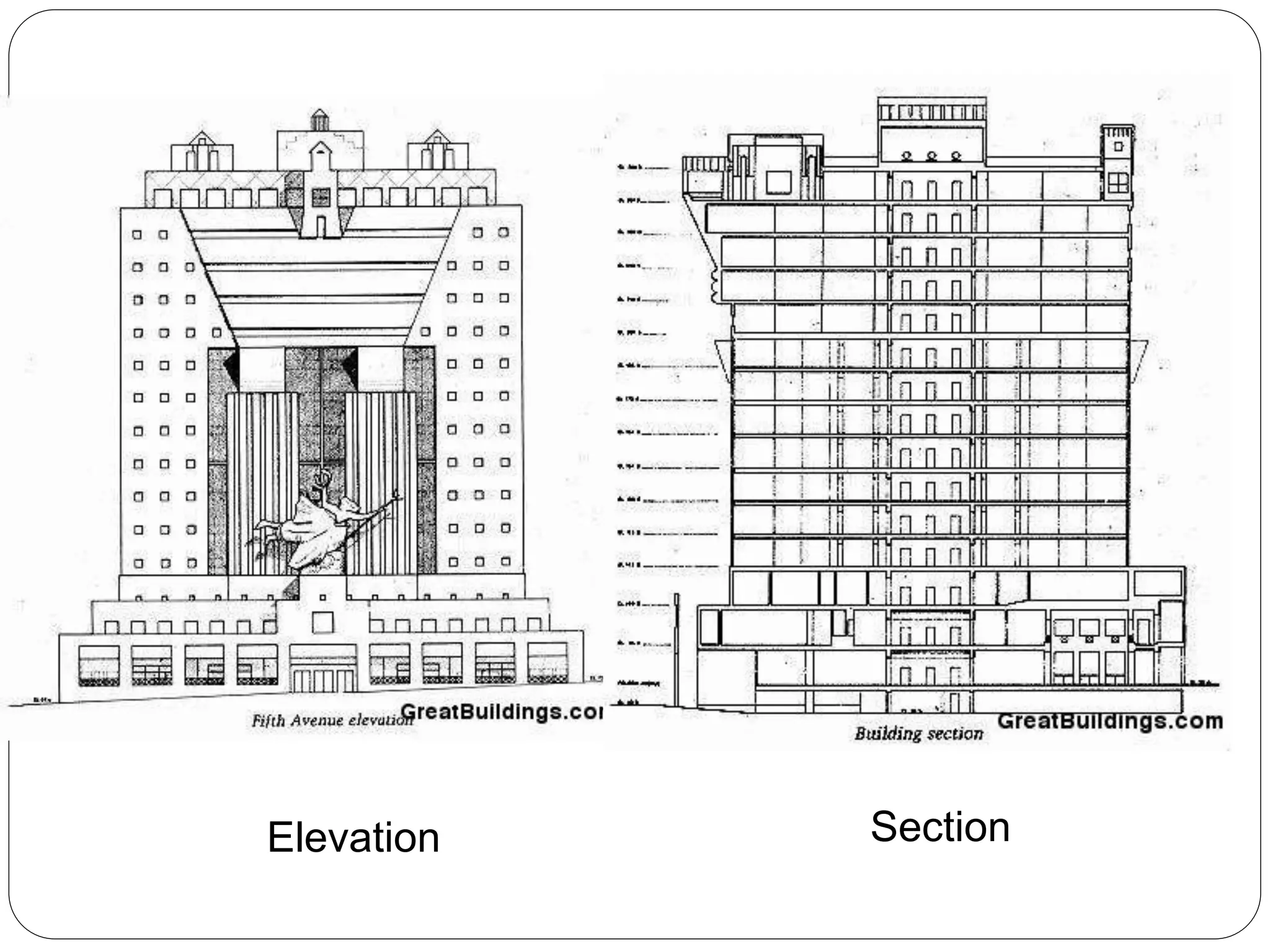 Elevation Section
 