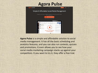 Social Media Marketing Tools For Smart Automation | PPTX