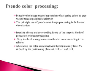 Color Image Processing | PPTX | Photo Editing Software | Computer ...