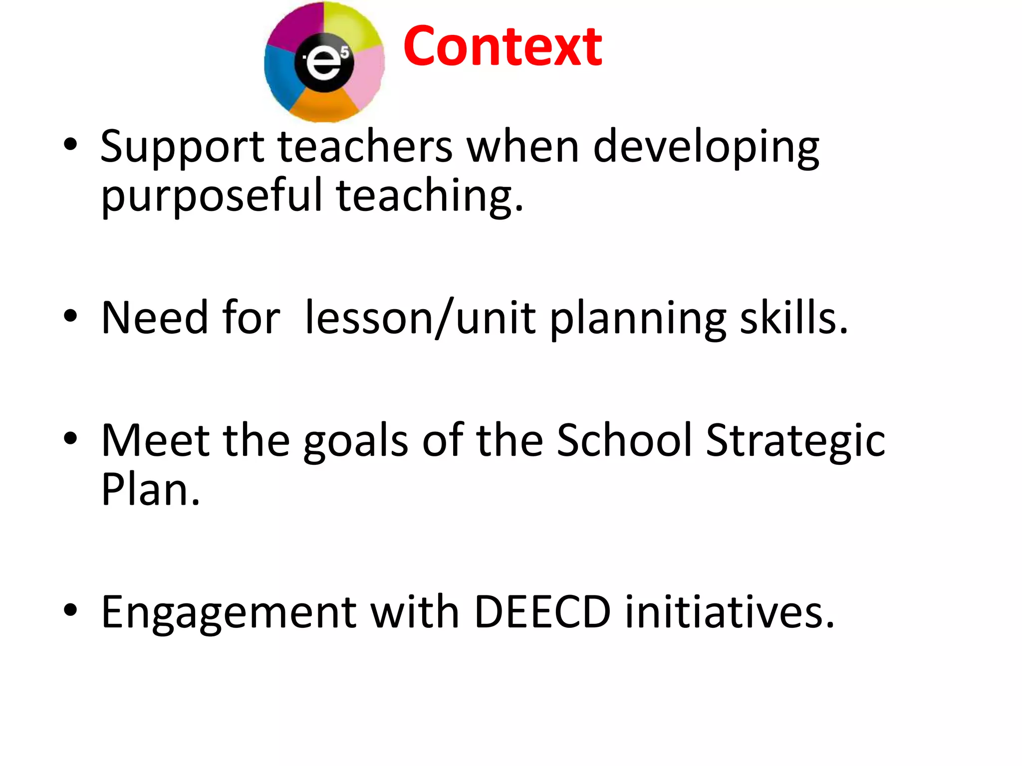 Presentation- The teacher introduces new experiences and makes connections to prior experiences