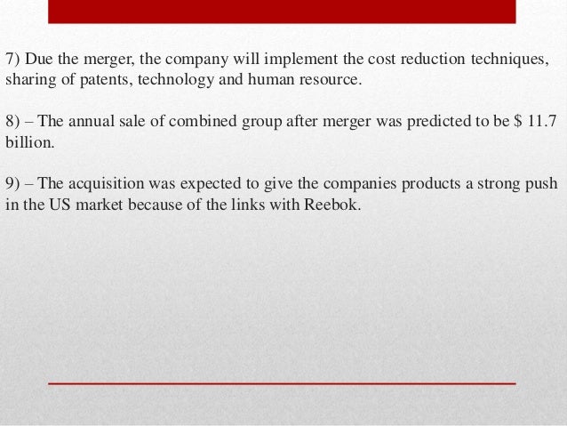 reebok and adidas merger